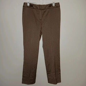 Larry Levine women's trousers dress pants size 16 brown carrier office